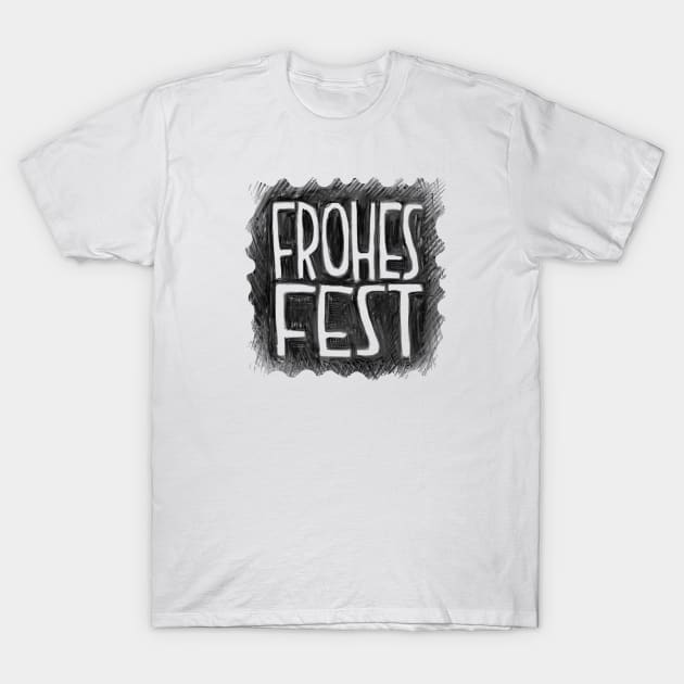 Frohes Fest T-Shirt by badlydrawnbabe